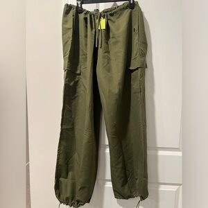 Women  Army Green wide leg pants